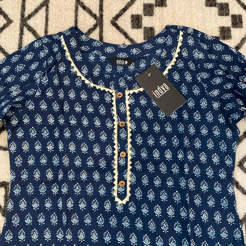 Blue Kurta top - Picture 2 of 4